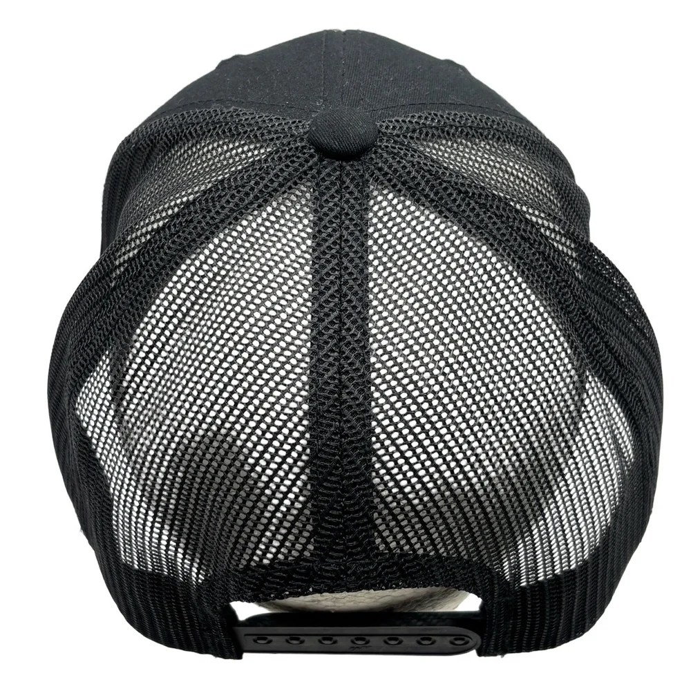 I Got Lucky At Uptown Trucker Hat Black Yellow Embroidered Snapback Cap Yupoong